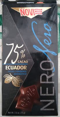 שוקולד NERO NERO מריר 75% קקאו 75 גרם