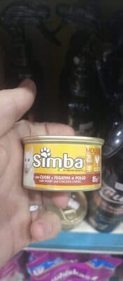 Pâtée pour chat Simba cœurs et foies de poulet 85 g