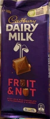 DAIRY MILK FRUIT & NUT