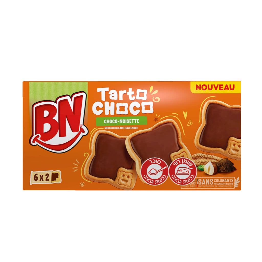 Печенье TartoChoco BN с начинкой из фундукового крема