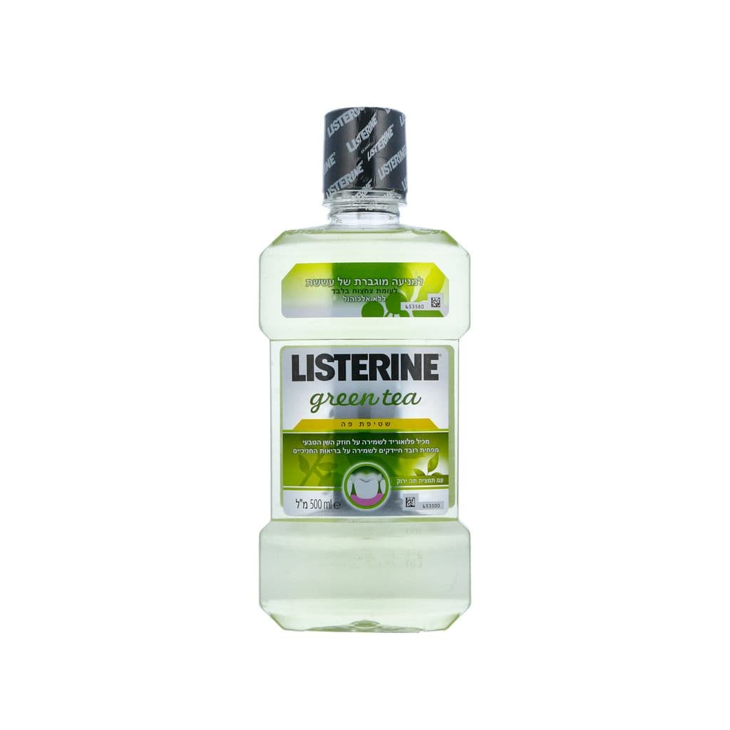 ליסטרין מי פה  תה ירוק 500 מ"ל
