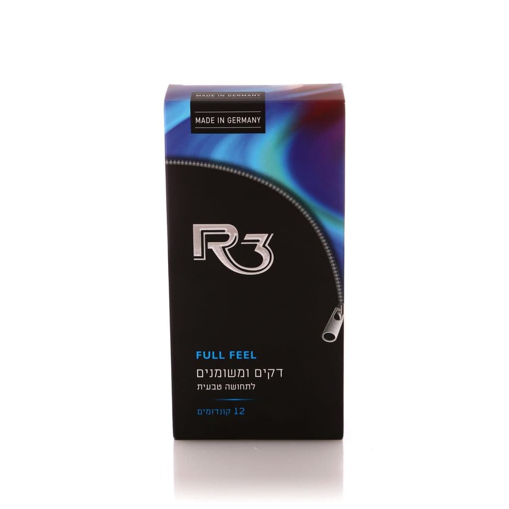 R3 FULL FEEL, קונדומים דקים ומשומנים לתחושת טבעית