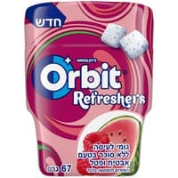 מסטיק אורביט רפרשרס בטעם אבטיח ופטל ללא סוכר