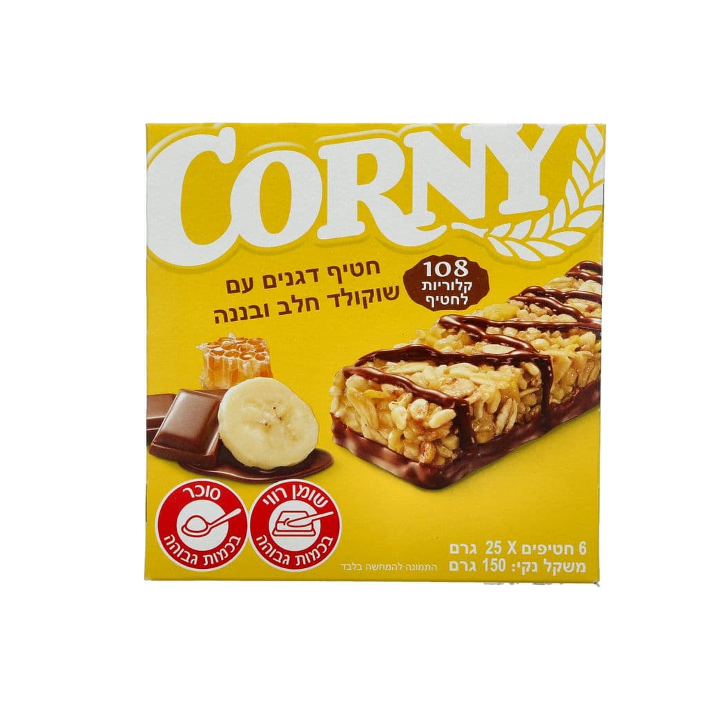 קורני שוקולד חלב ובננה 6*1