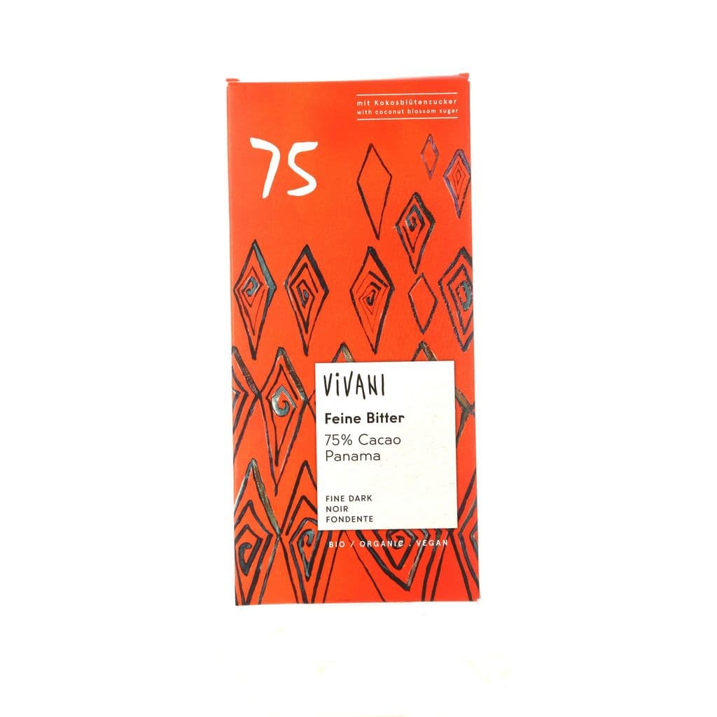 Vivani Organic Dark Chocolate 75% with Coconut 80 g