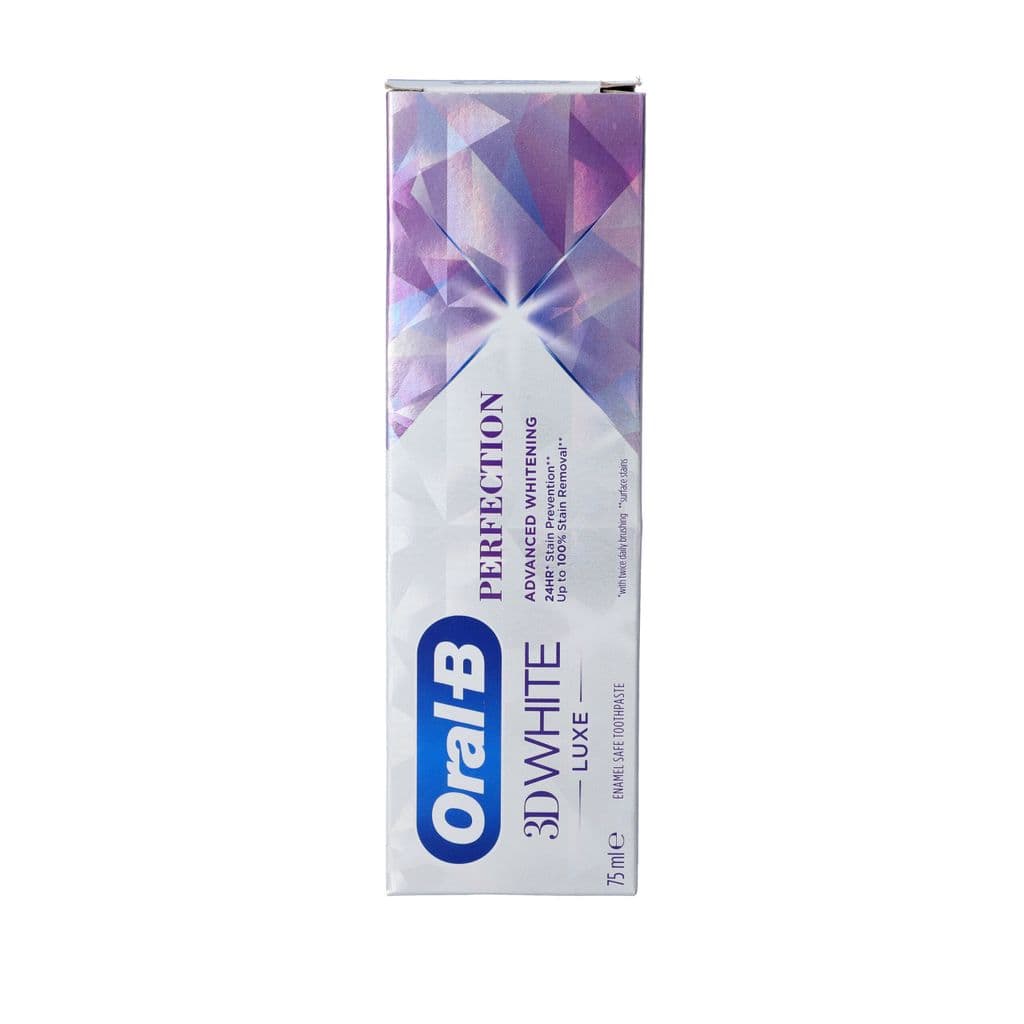 Oral-B 3D White Luxe Perfection Mint Toothpaste Whitening Enamel Protect - 75ml