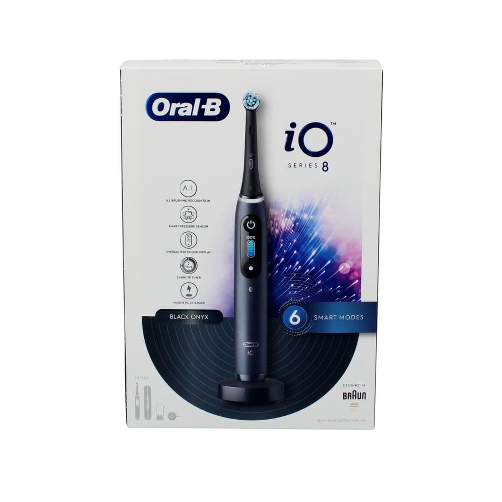 אורל בי מברשת שיניים חשמלית iO8 (שחור)