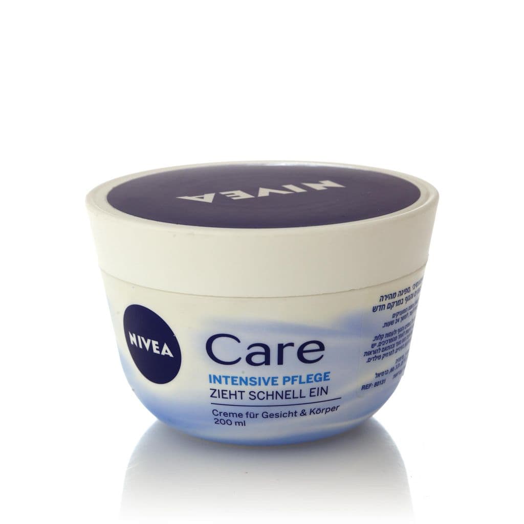 NIVEA קרם הזנה אינטנסיבי, ספיגה מהירה קרם רב שימושי לעור הפנים והגוף במרקם חדש, 200 מל