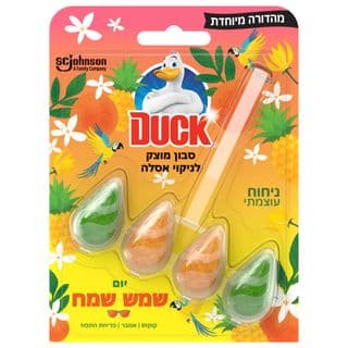Duck صابون تنظيف المرحاض يوم مشمس سعيد