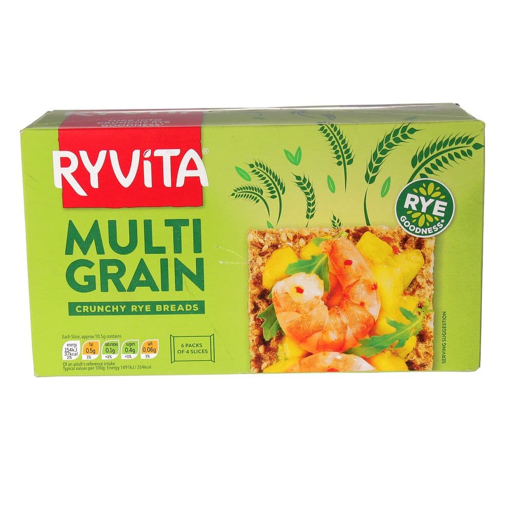 רייויטה פת פריכה קמח שיפון מלא עם גרעינים ודגנים קלויים 250 גרם
