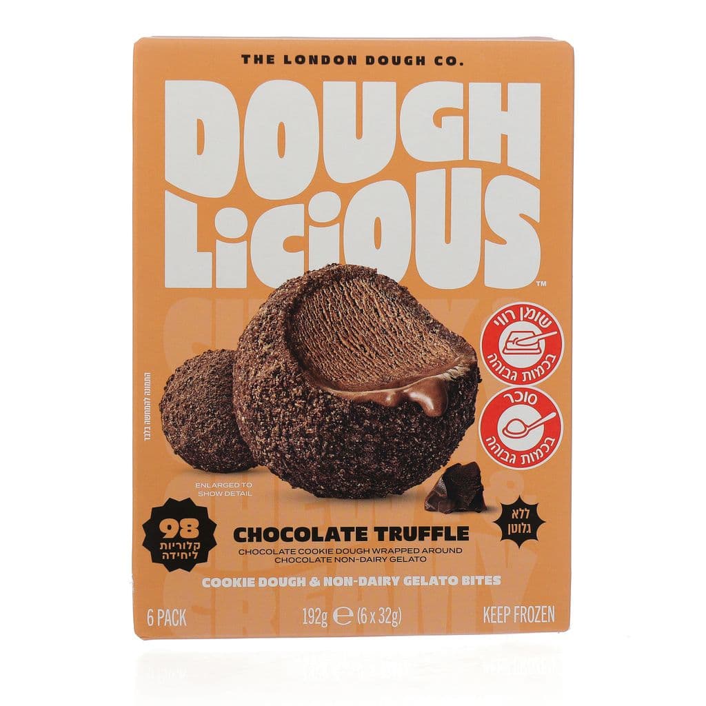 DOUGHLICIOUS קינוח בצק עוגיות עם גלידת טראפל שוקולד 192 גרם