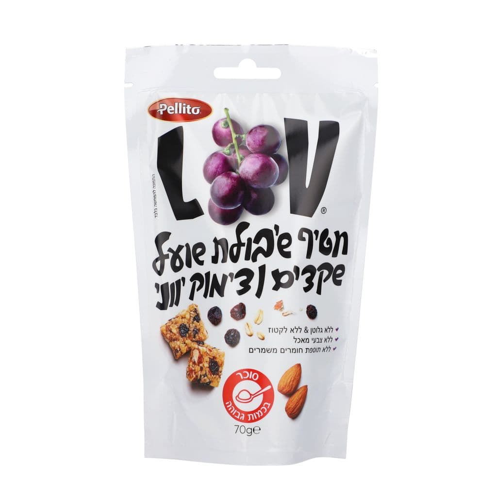 חטיף שיבולת שועל, שקד וצימוק יווני 70 ג