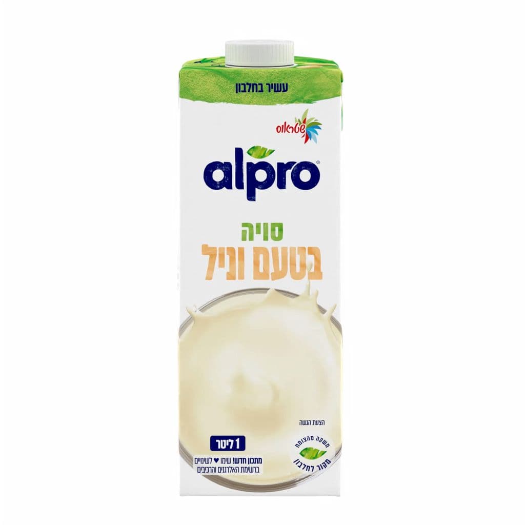 משקה סויה בטעם וניל 1 ל