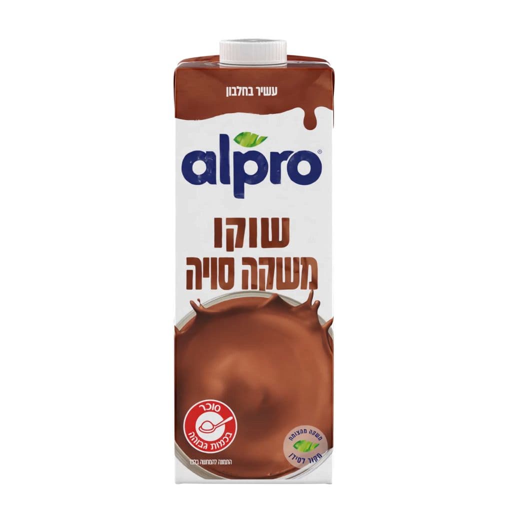 אלפרו משקה סויה שוקו 1 ל'