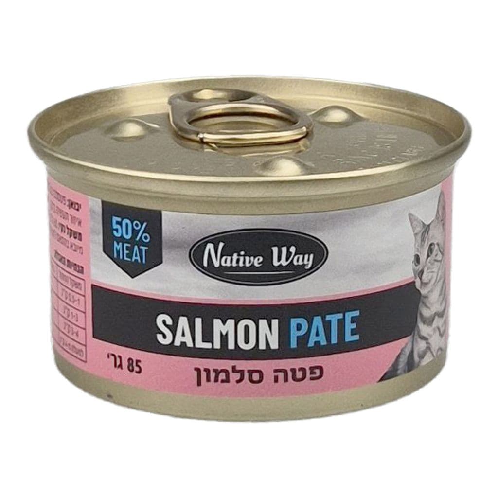 שימורי נייטיב פטה סלמון לחתול 85 גרם