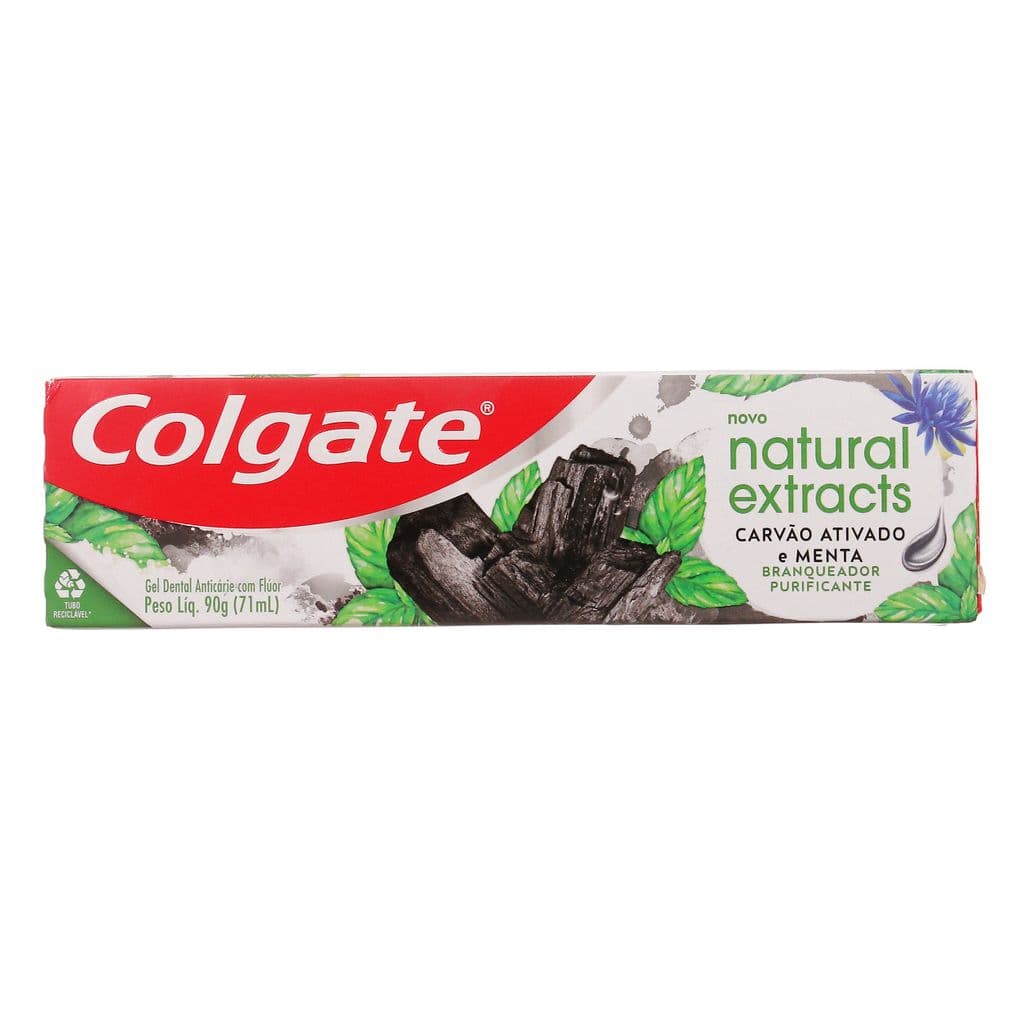 Natural Toothpaste with Activated Charcoal and Mint, Helps Maintain Teeth's Natural Whiteness