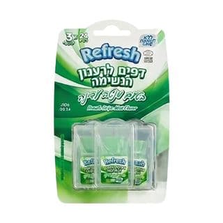דפי ריענון שלישייה מנטה עדינה