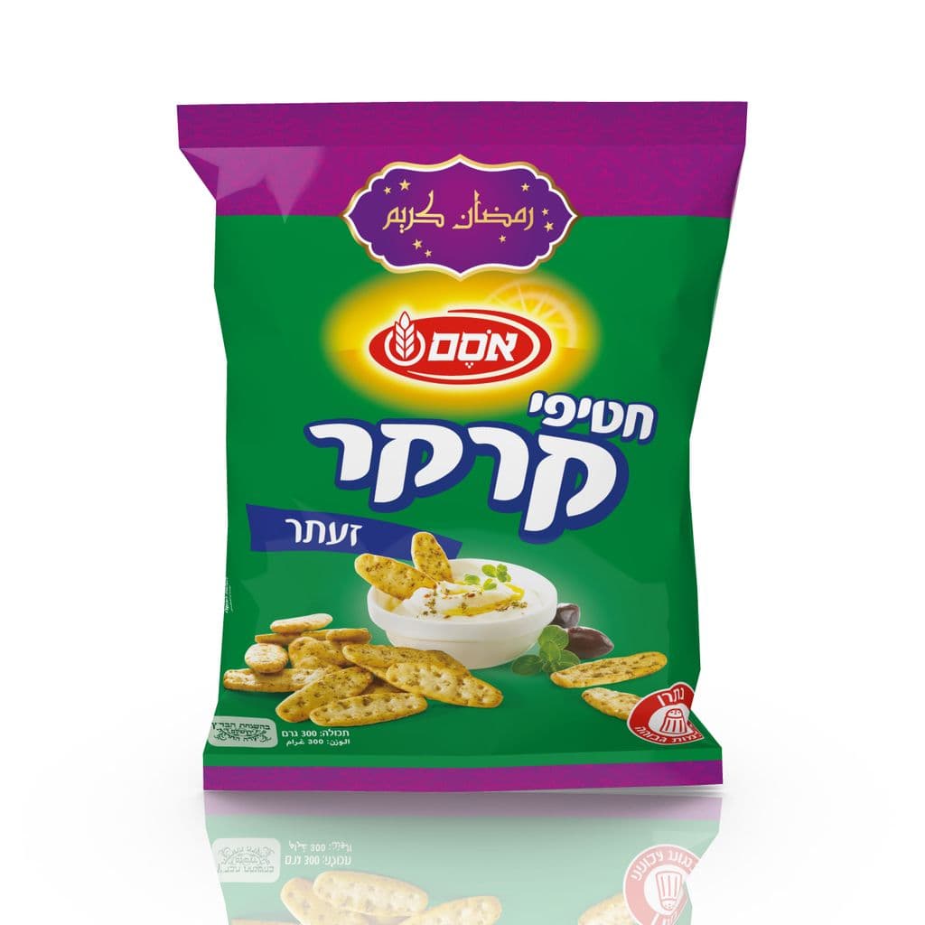 אסם חטיפי קרקר זעתר 300 גרם