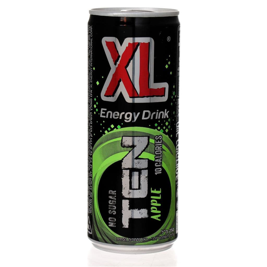 משקה אנרגיה XL תפוח מוגז פחית 250 מל