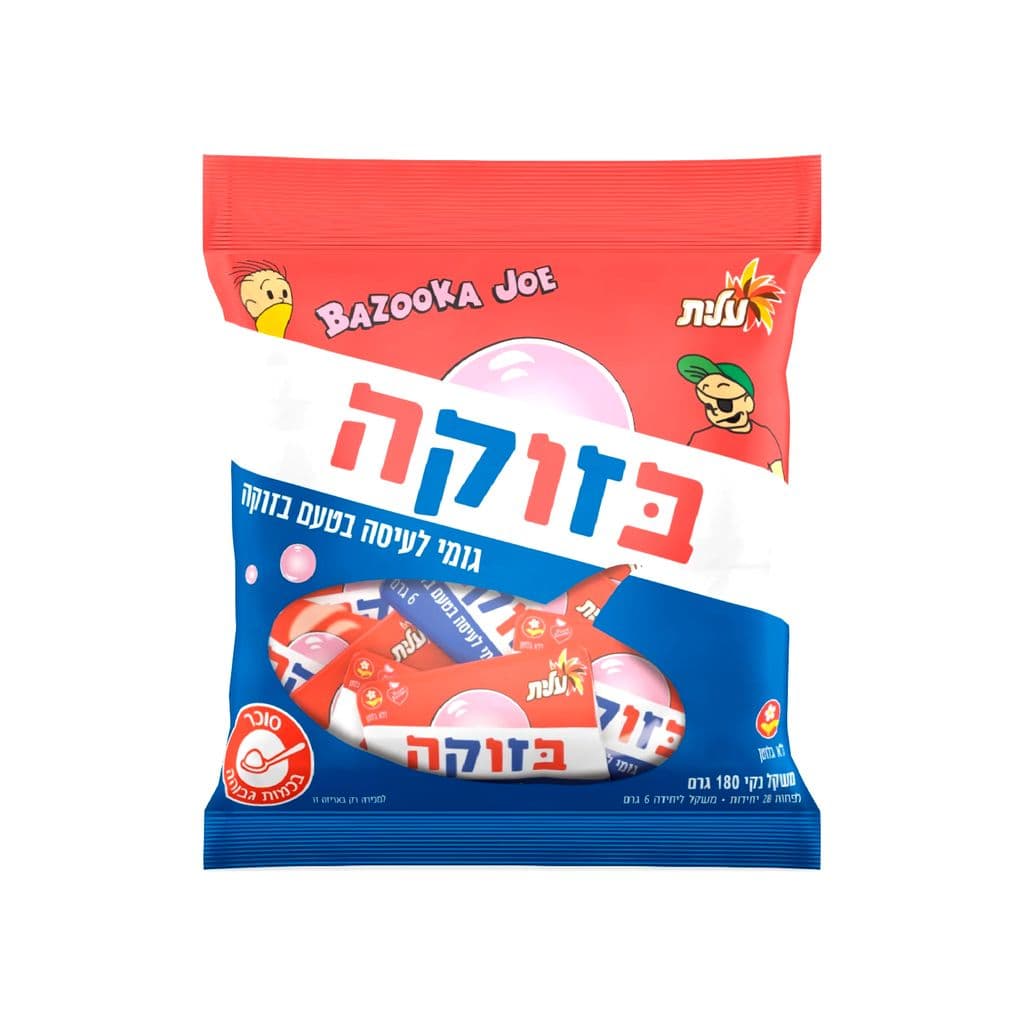 Bazooka chewing-gum sans gluten goût Bazooka classique 30 pcs/180