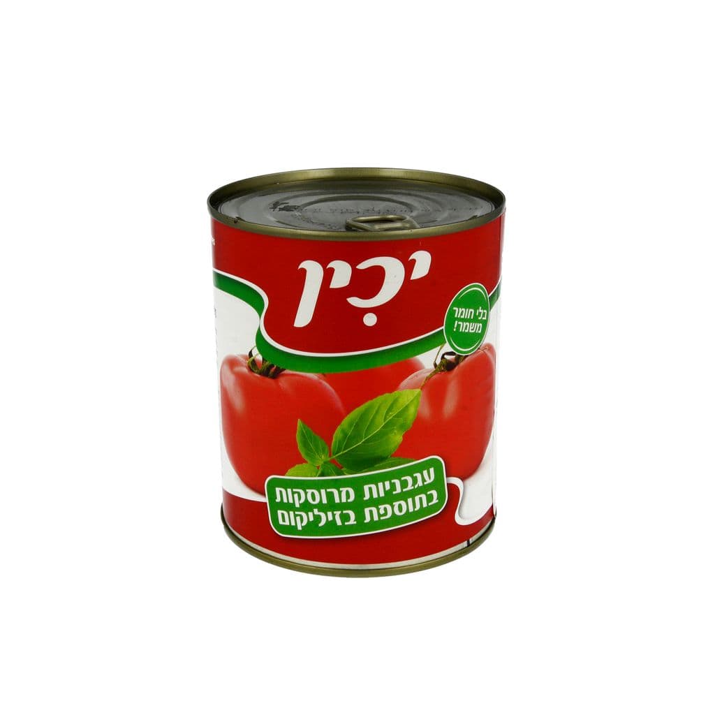 עגבניות מרוסקות בתוספת בזיליקום 800 גרם