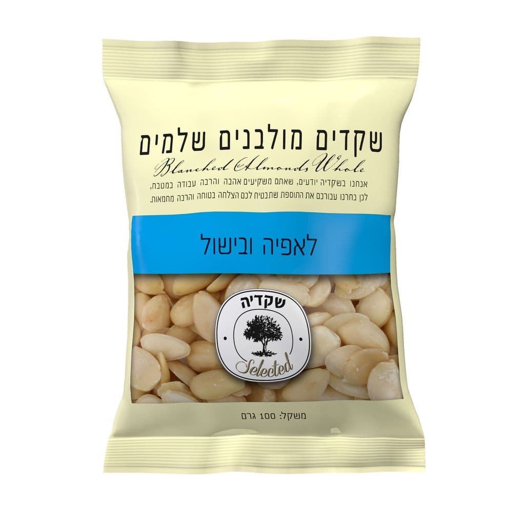 שקדיה שקד מולבן שלם 100 גר` שקדיה