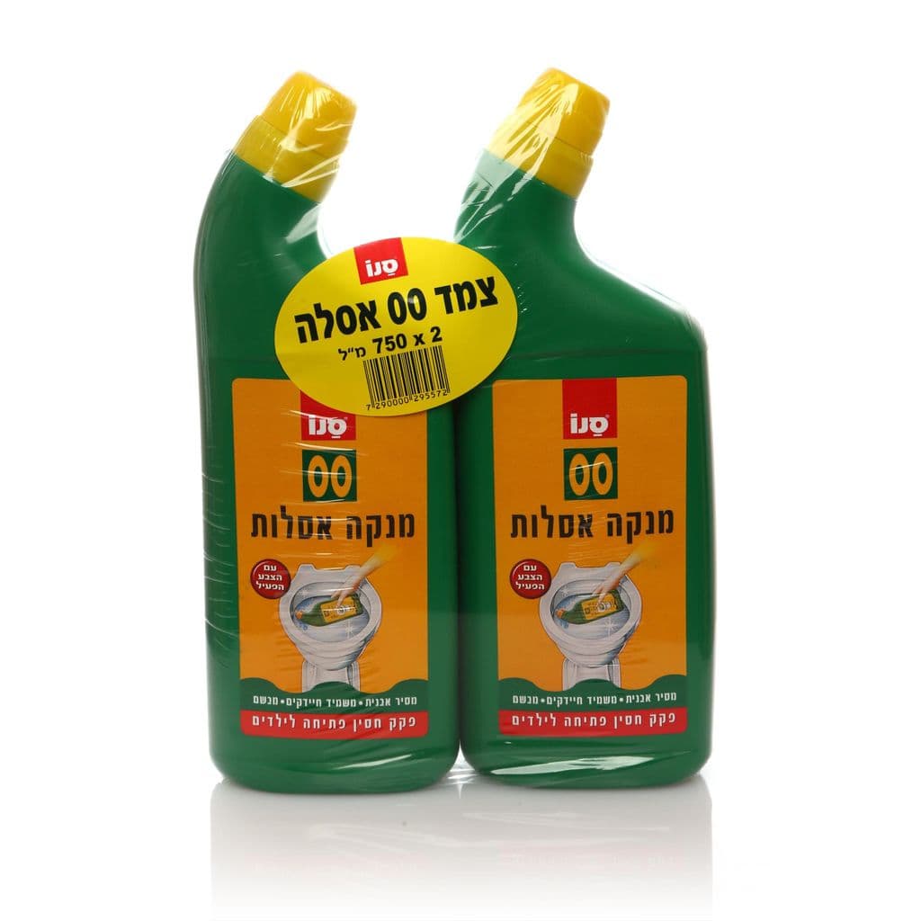צמד 00 מנקה אסלות, מסיר אבנית, משמיד חיידקים, מבשם