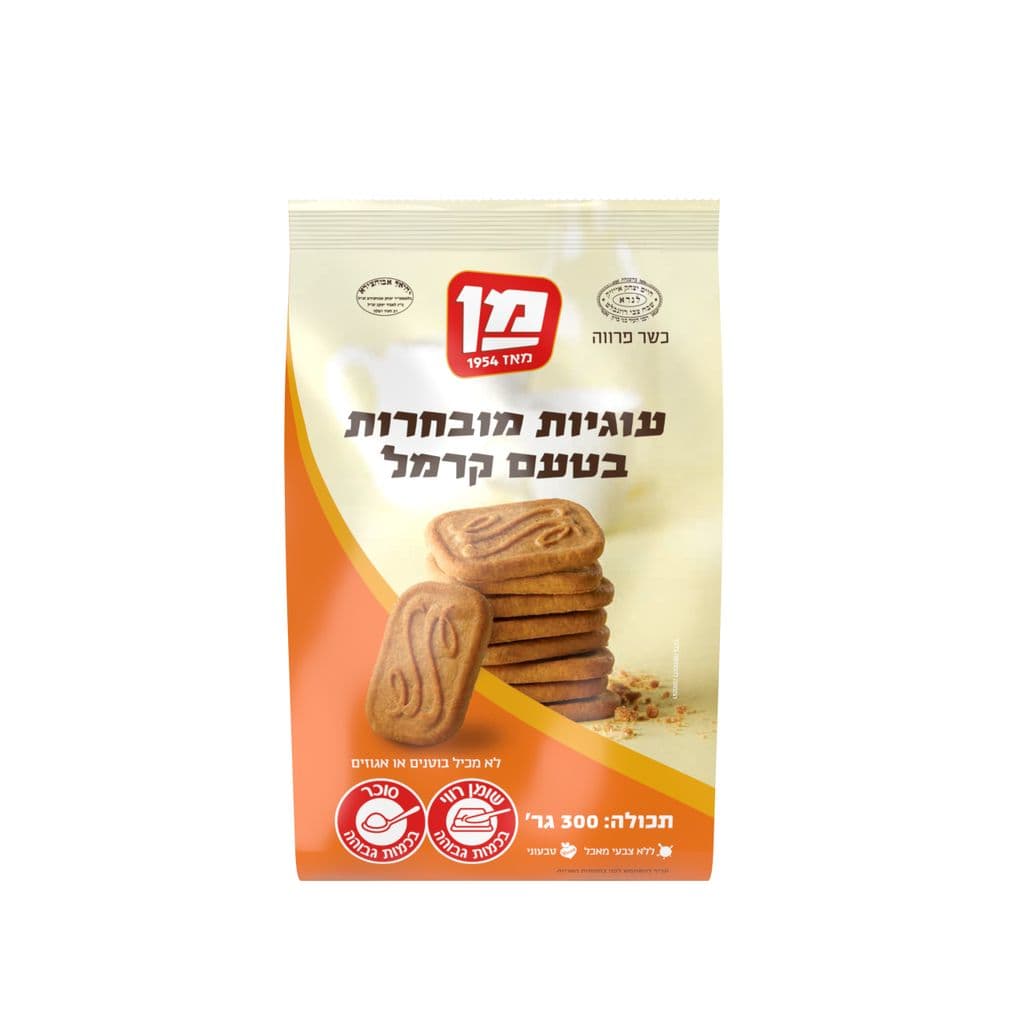 עוגיות מן טעם קרמל 300 גרם