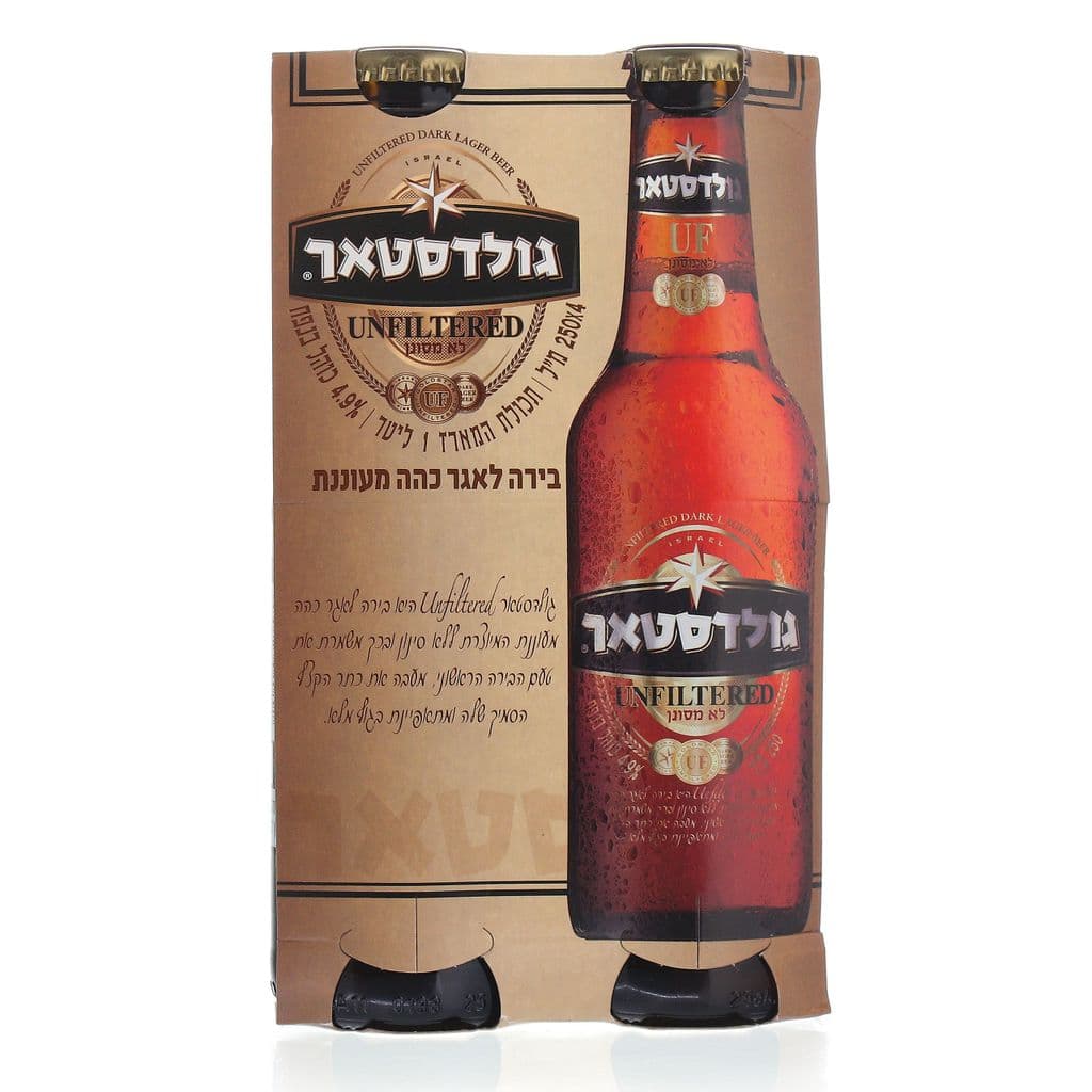 גולדסטאר UF ח"פ 250 מ"ל בקבוק רביעיה