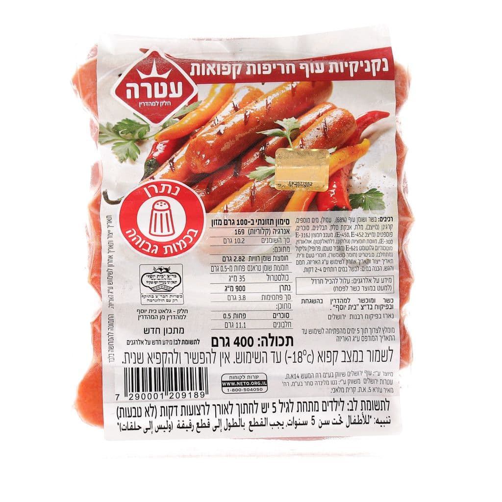 Saucisses de poulet épicées