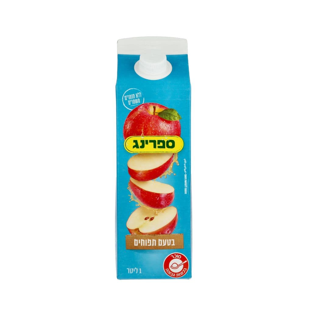 נקטר ספרינג תפוחים 1ליטר