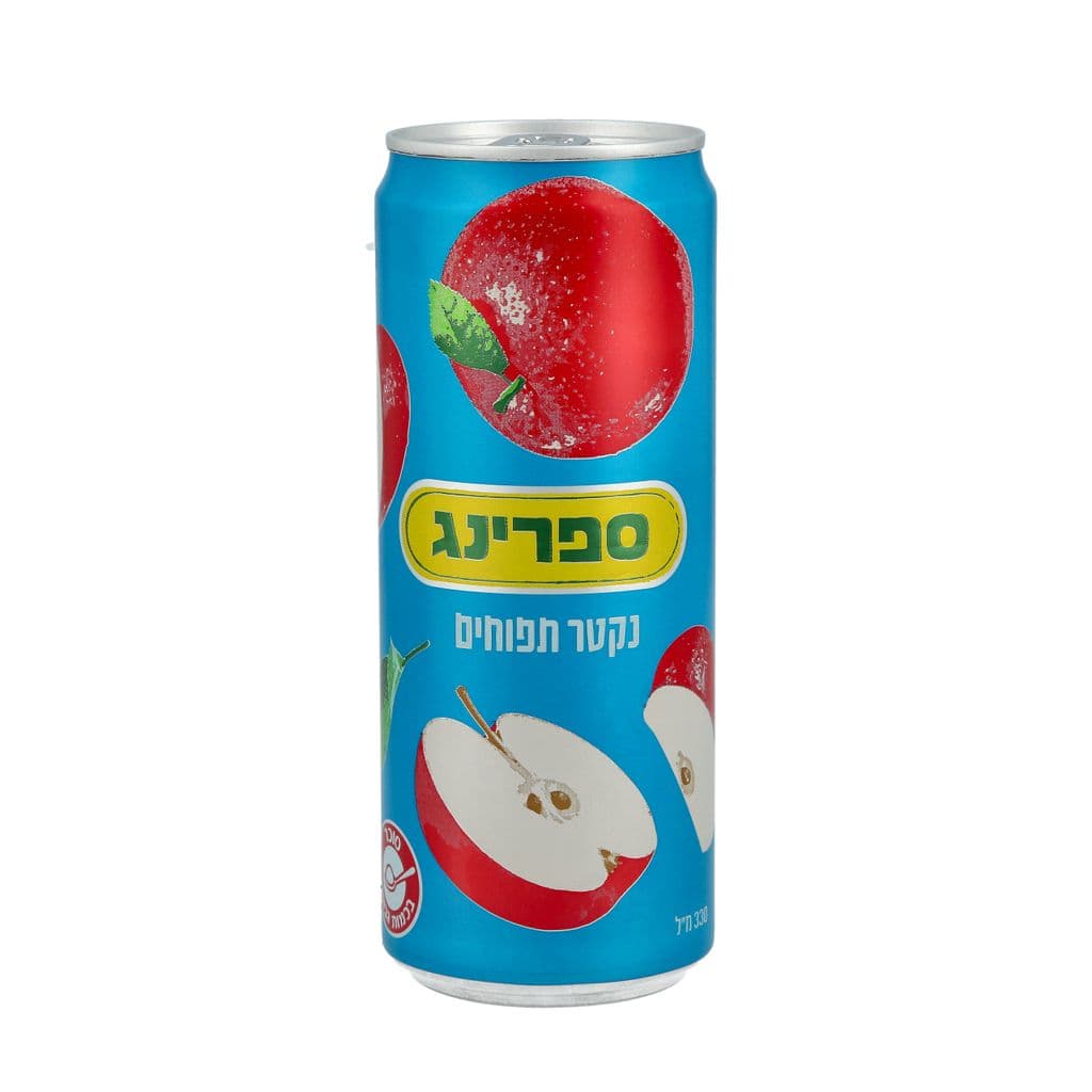 ספרינג נקטר תפוחים 330 מ"ל פחית
