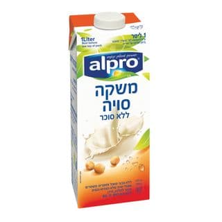 אלפרו משקה סויה ללא סוכר 1 ליטר