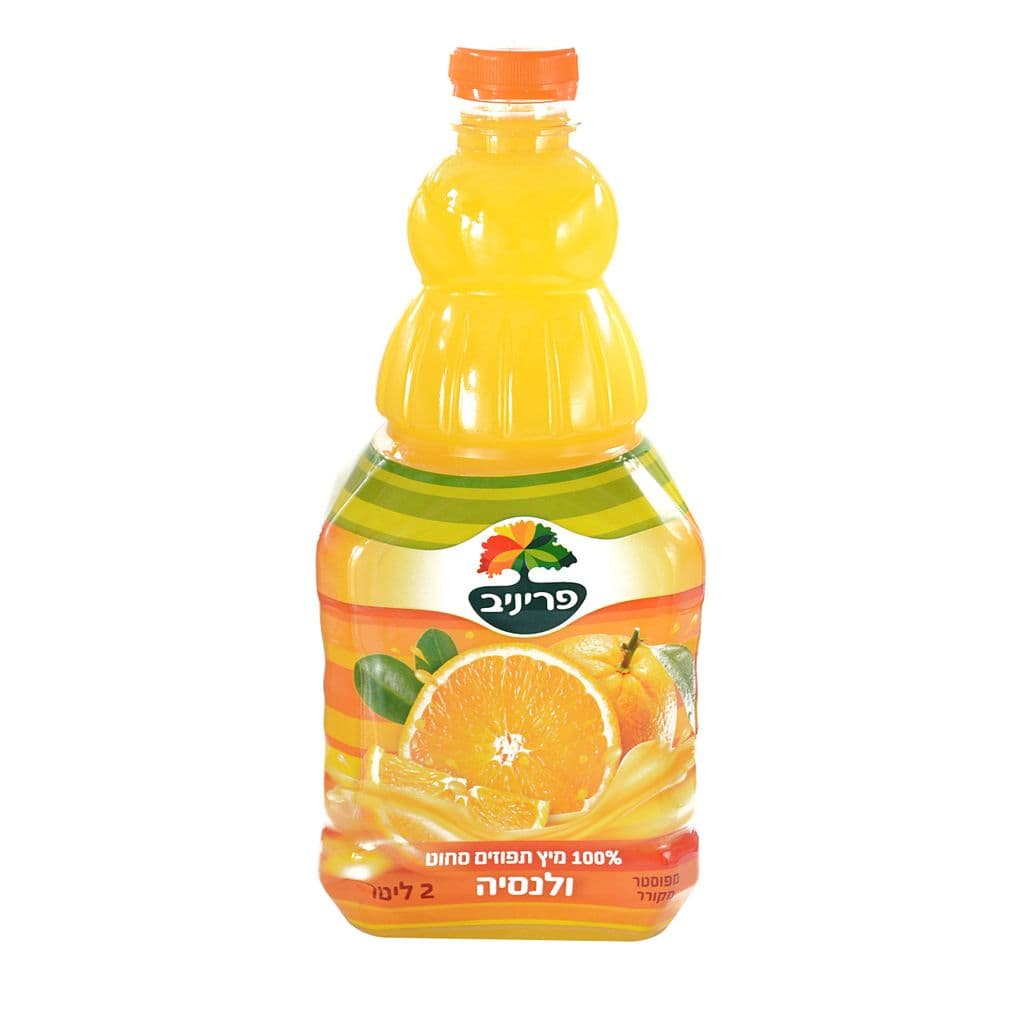 100% מיץ תפוזים סחוט ולנסיה