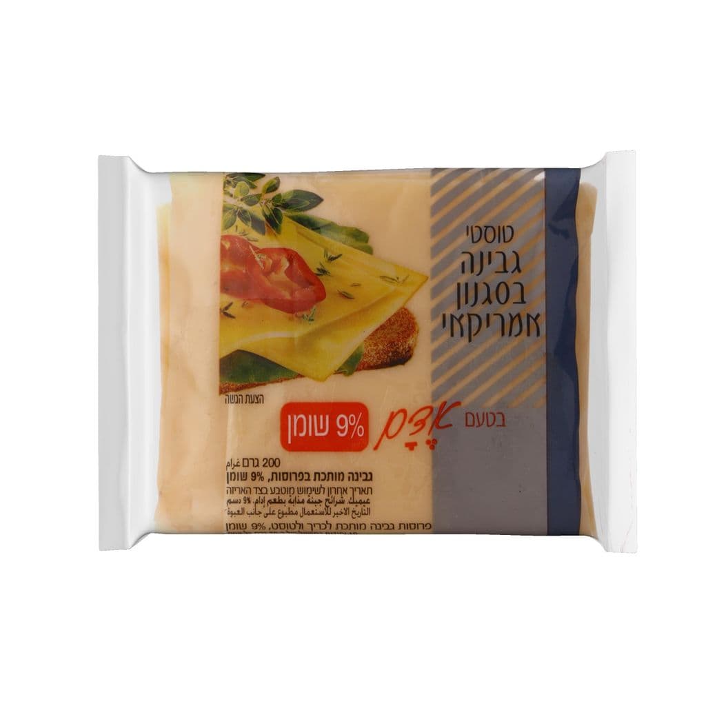 עמק טוסטי גבינה בסגנון אמריקאי בטעם אדם לייט