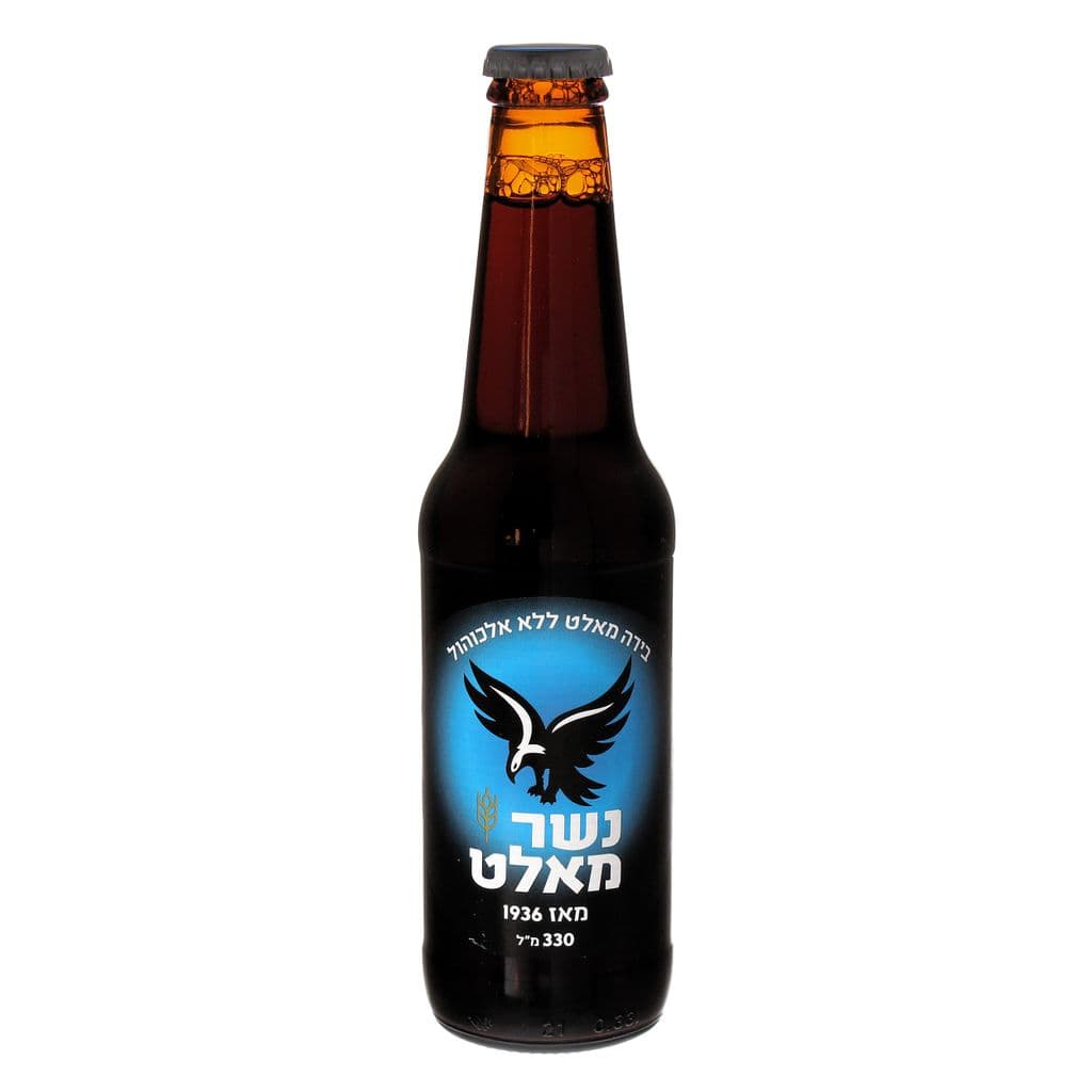 בירה נשר מאלט בקבוק זכוכית 330 מ"ל