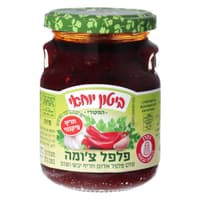 ביטון יוחאי המקורי פלפל צ'ומה סלט פלפל אדום חריף יבש ושום 250 גרם