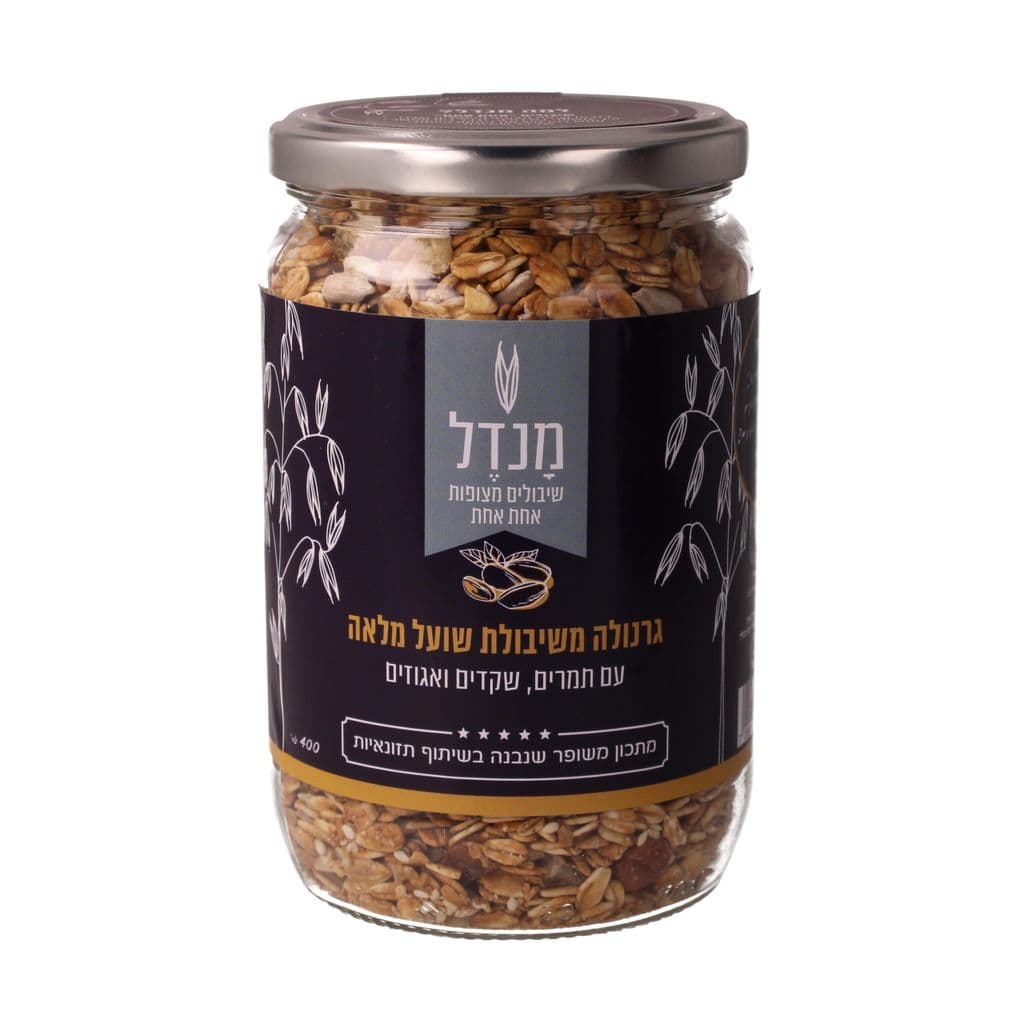 Mandel granola à l'avoine complète avec dattes, amandes et noix 400 g