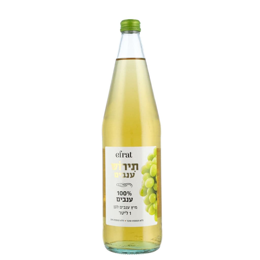 אפרת מיץ ענבים לבן  100% ענבים