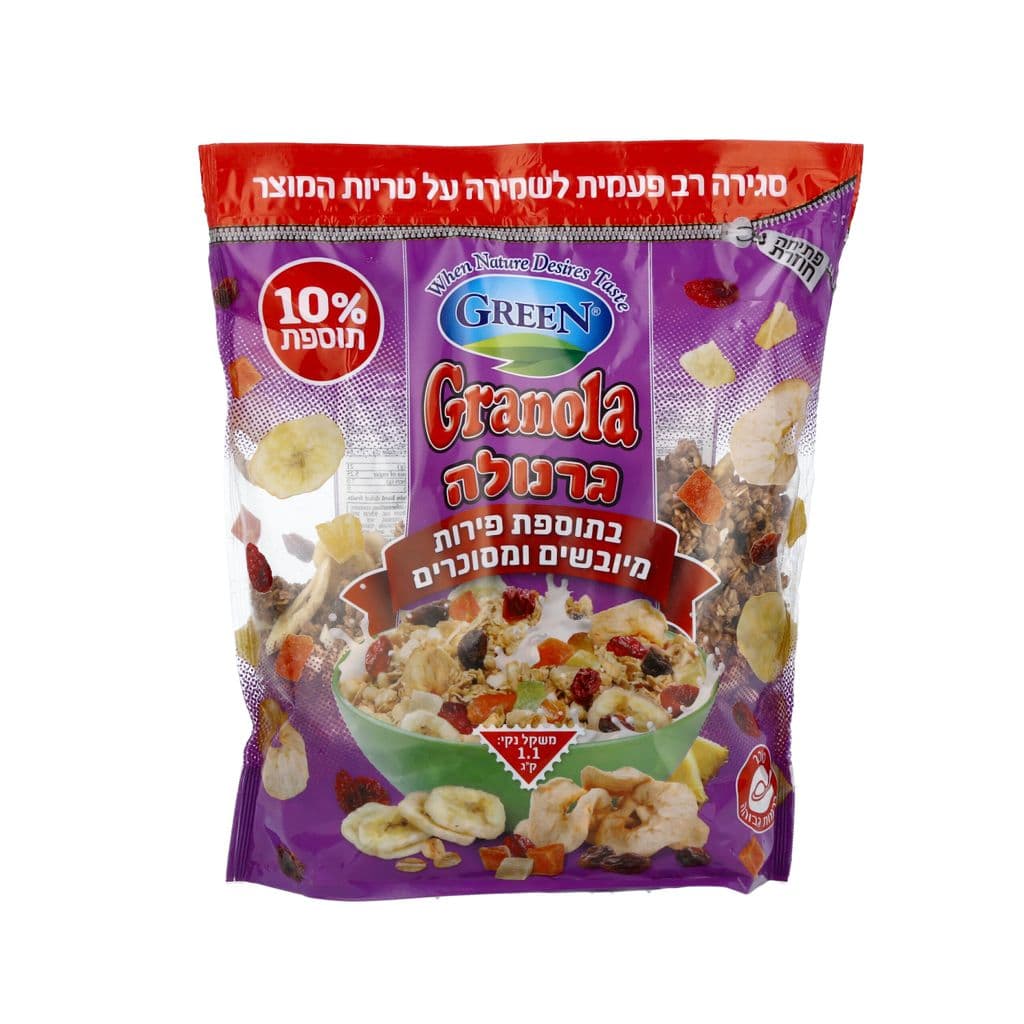 גרנולה פירות בתוספת