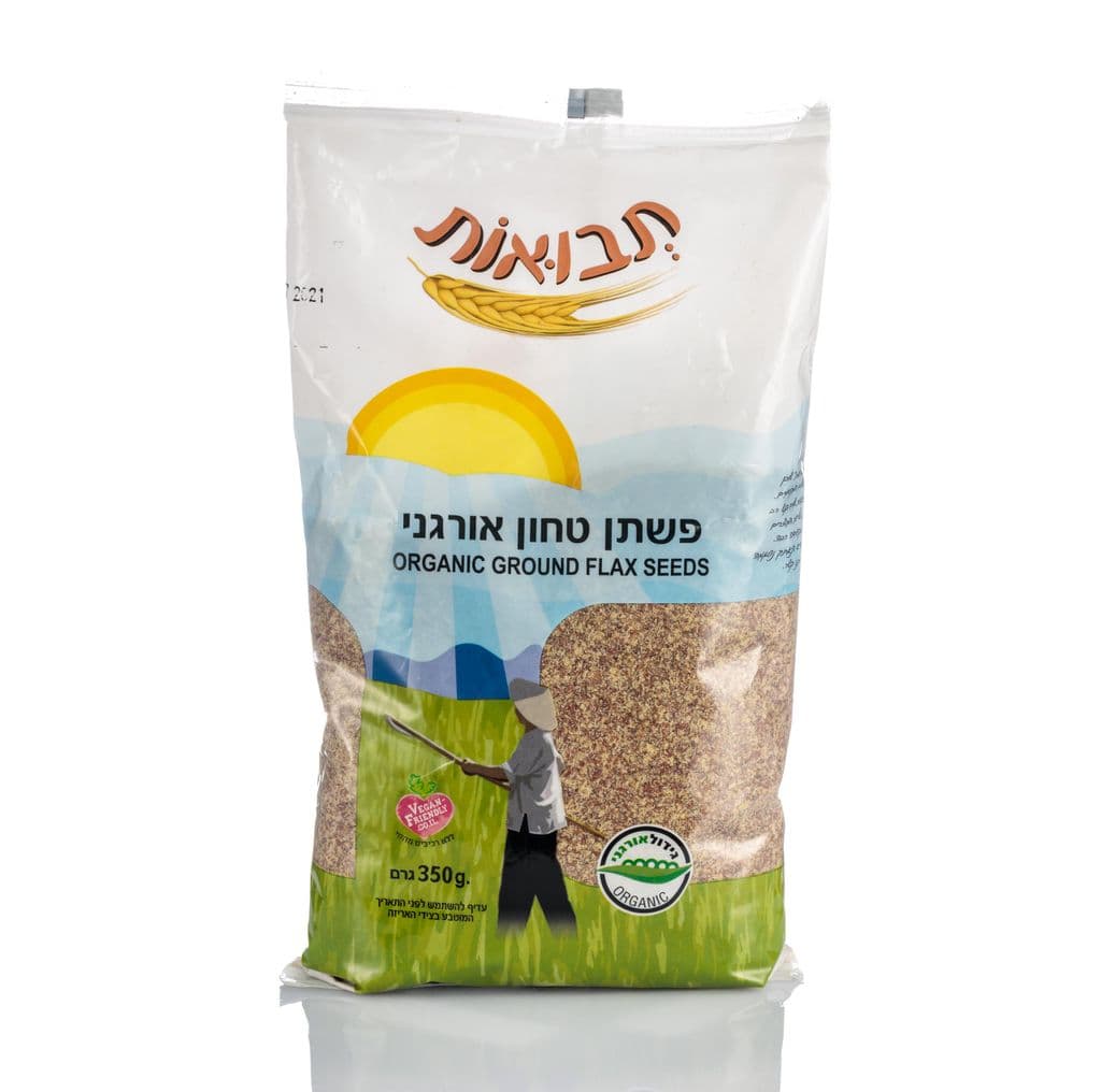 פשתן טחון אורגני 350 גר