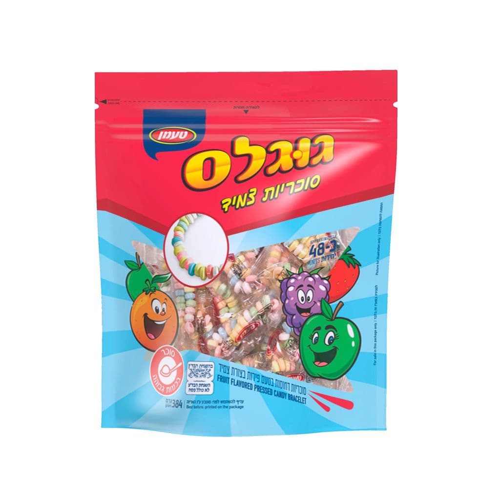 סוכריות צמיד דחוסות בד"ץ טעמן 48 יחידות