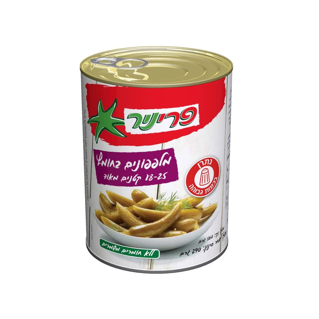 פריניר מלפפון בחומץ 18-25 560 גר