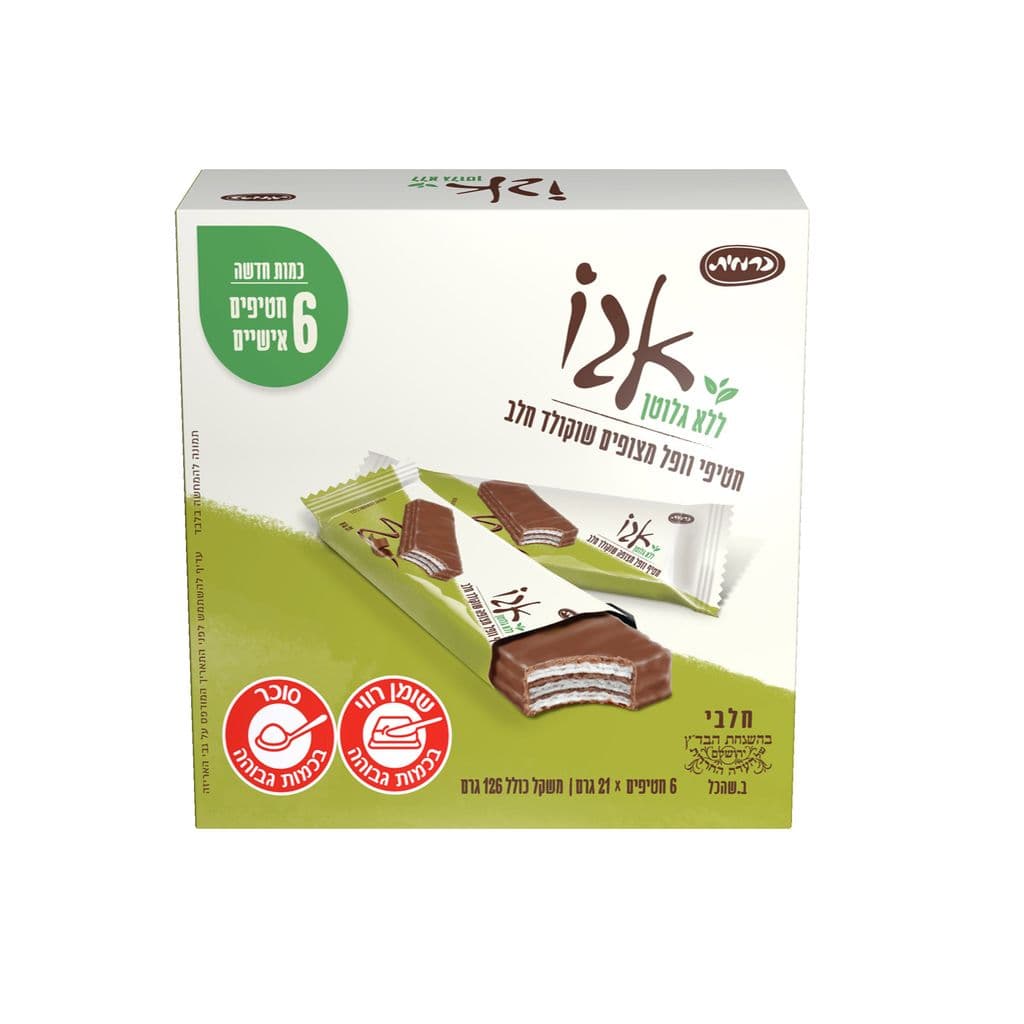 Carmit Wafer W. Milk Chocolate (NO Gloti