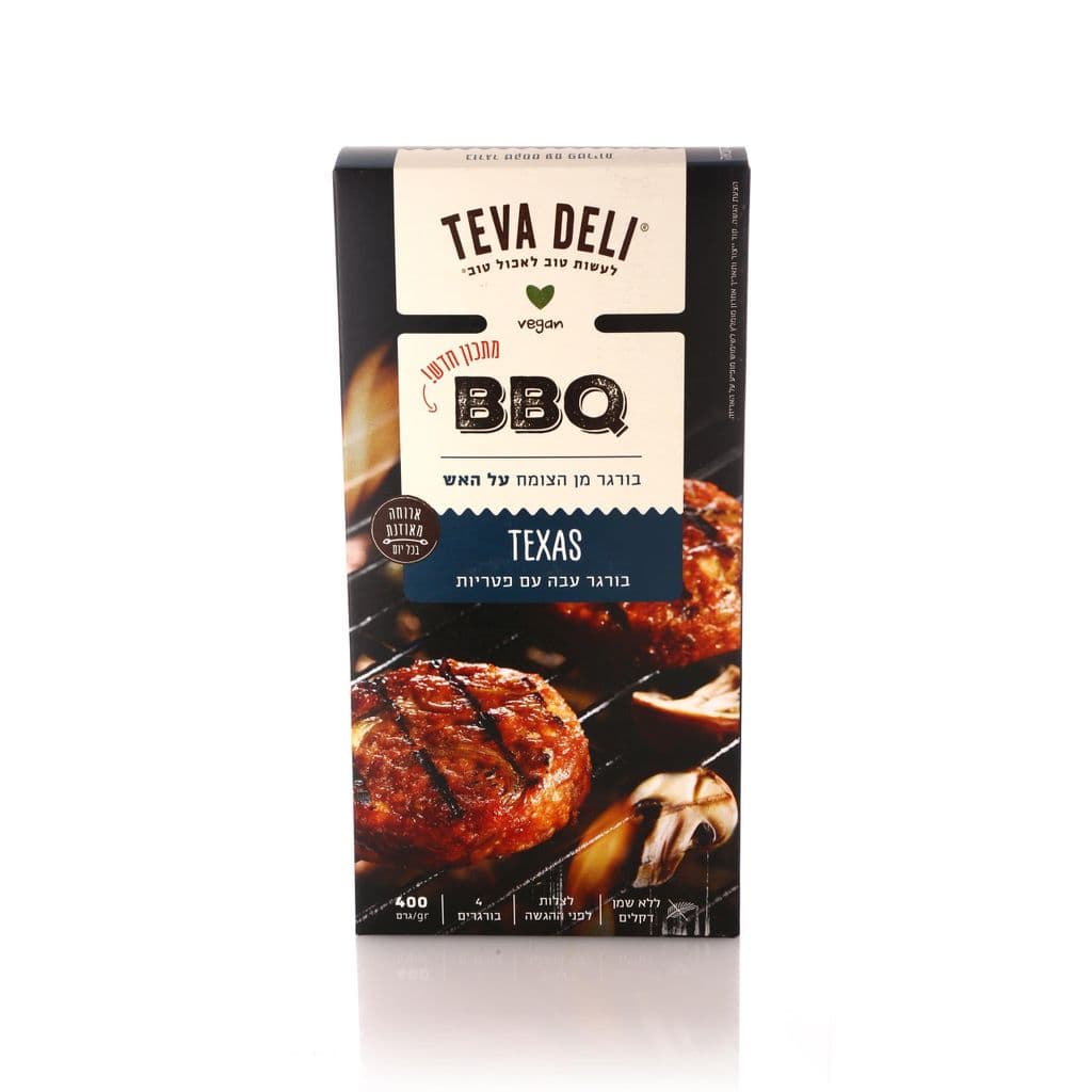 تيفول BBQ برغر نباتي تكساس. برغر سميك مع فطر. 400 غ