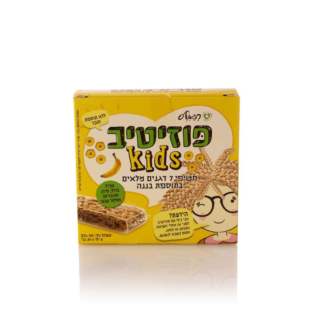 חטיף פוזיטיב קידס בננה 120 גר שישייה