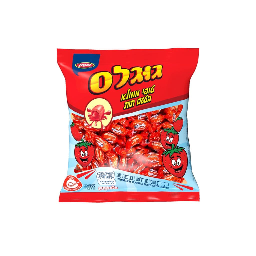 טופי ממולא בטעם תות 500 גרם