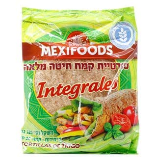 טורטיה קמח חיטה מלאה 20 ס"מ 16X