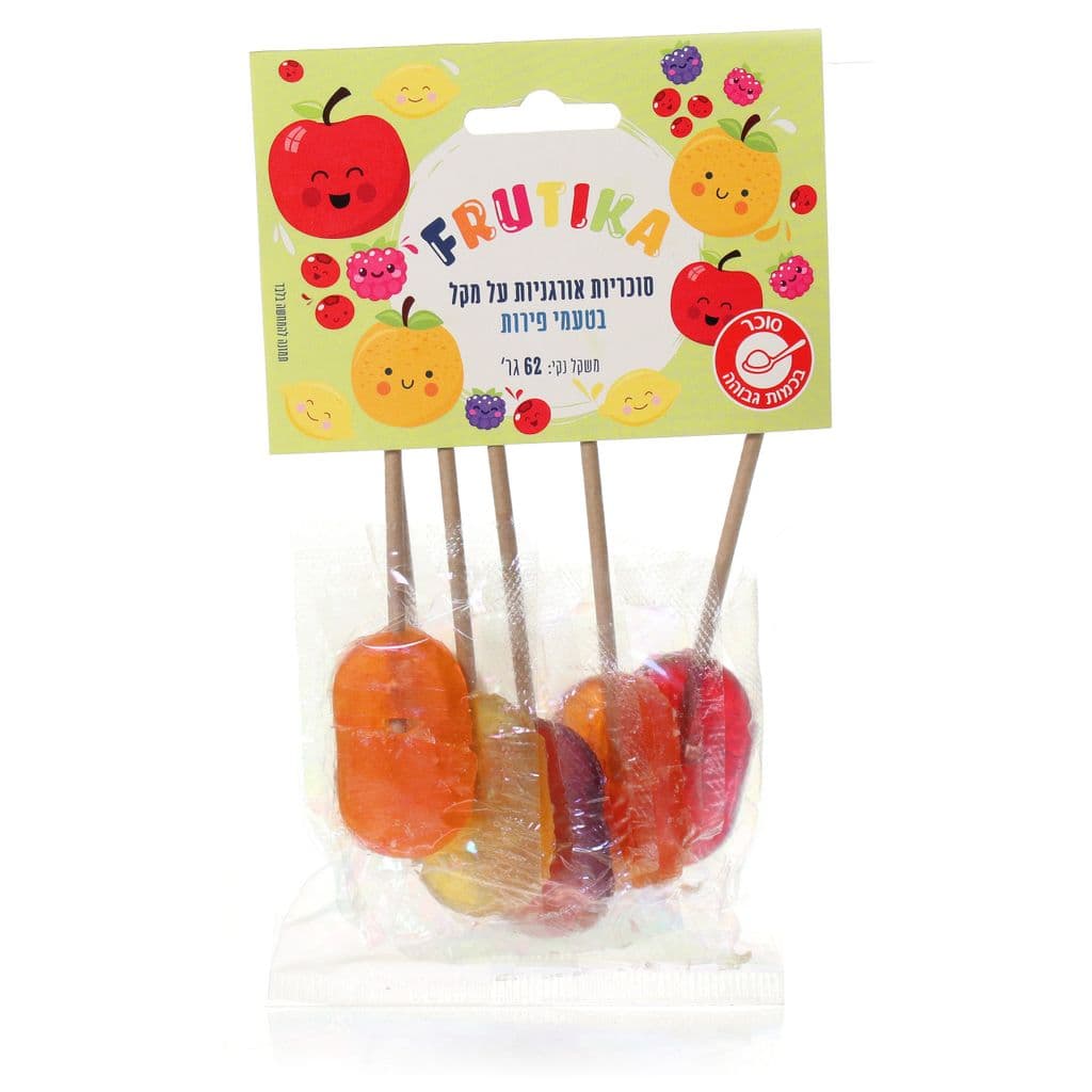 FRUTIKA مصاصات بنكهات الفواكه 62 غ