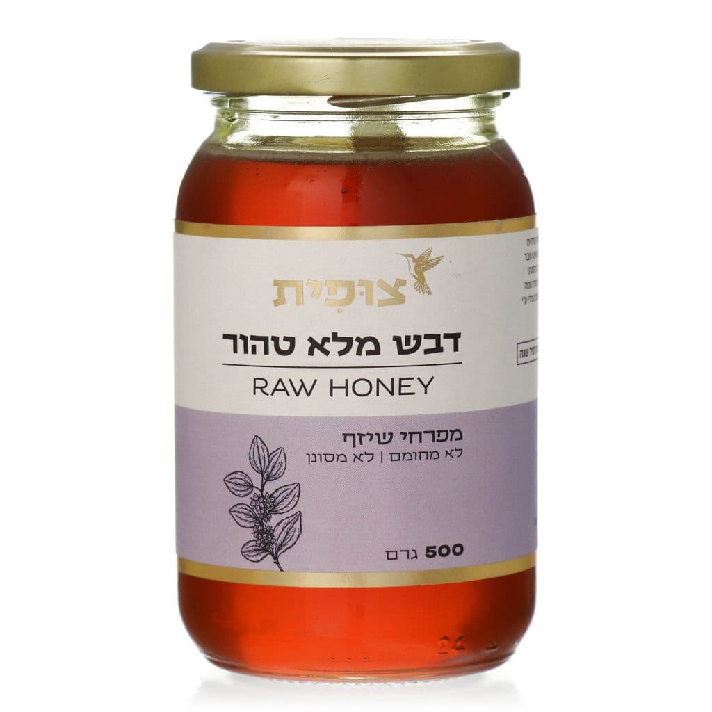 דבש מלא טהורnמפרחי שיזףnלא מחומם, לא מסונן